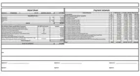 Embassy South Reserve cost sheet preview